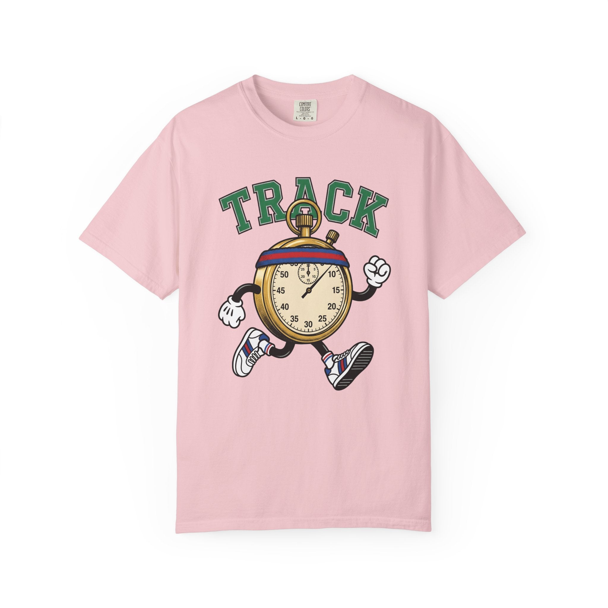 Chronometer Figure Shirt Track Sprint Gift Women Doodle Tee Stopwatch T-Shirt Racing Enthusiast Timer Tshirt Sprinter Graphic Old School