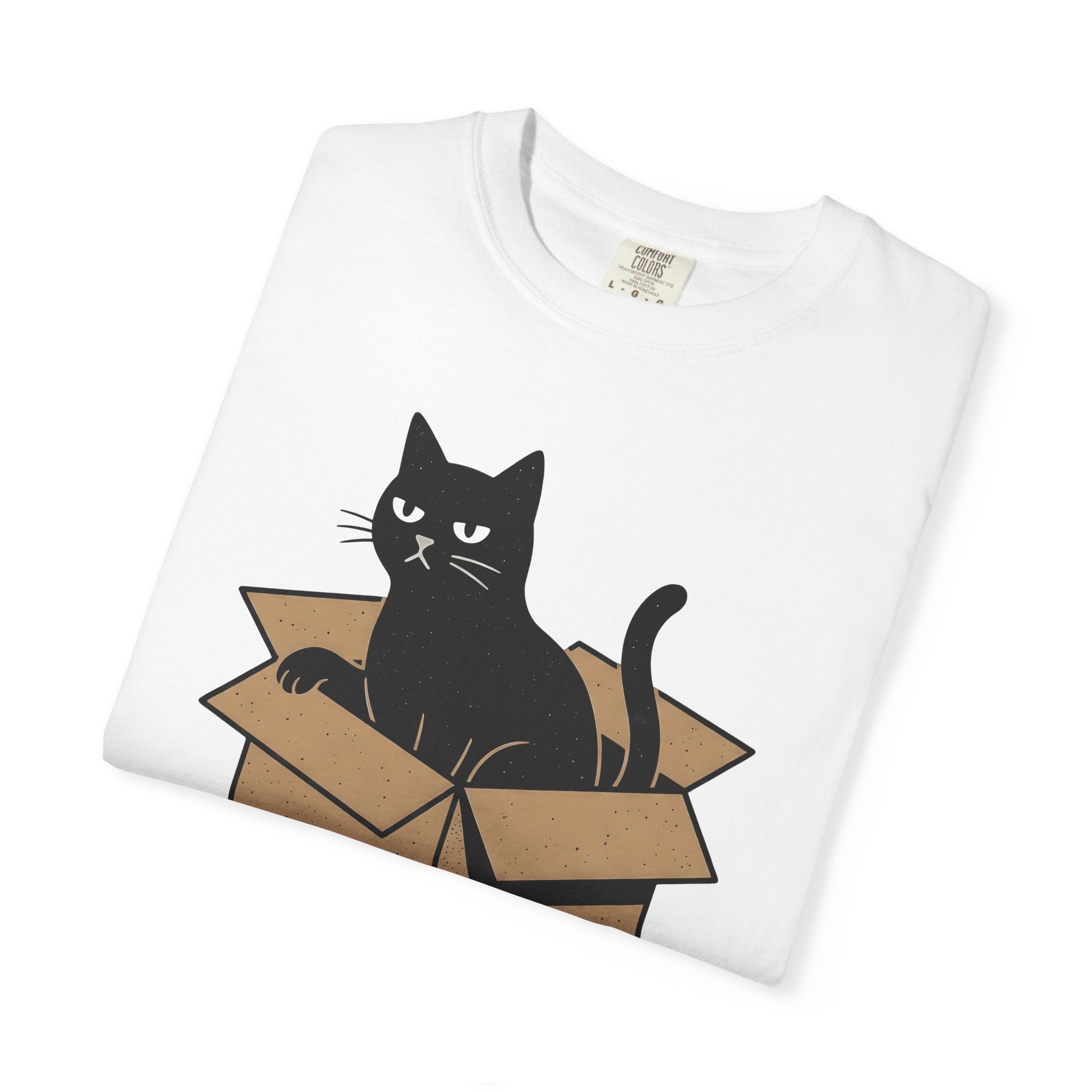 Black Cat Crate Shirt Cat Shy Gift Women Simple Tee Cat Carrier T-Shirt Cat Fan Feline Tshirt Introvert Graphic Retro Carton Tshirt
