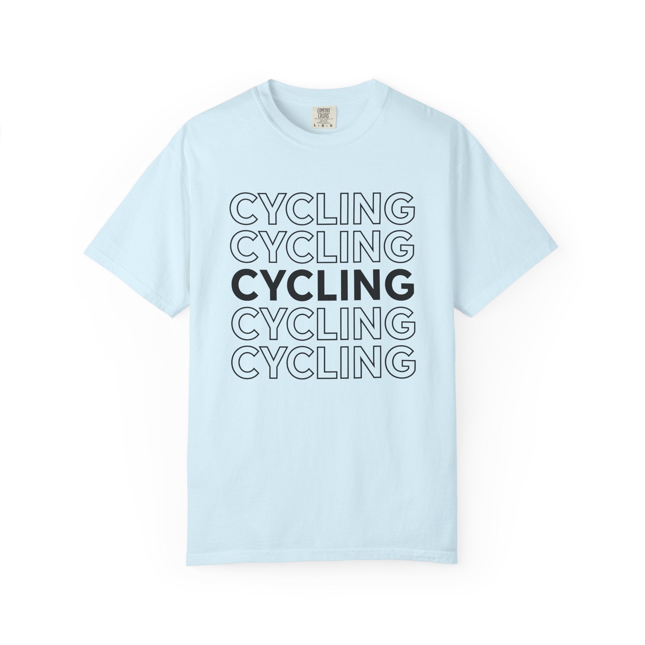 Bike Lettering Shirt Cycling Gym Gift Women Strong Tee Typography T-Shirt Cyclist Enthusiast Bold Tshirt Fitness Graphic Simple Design