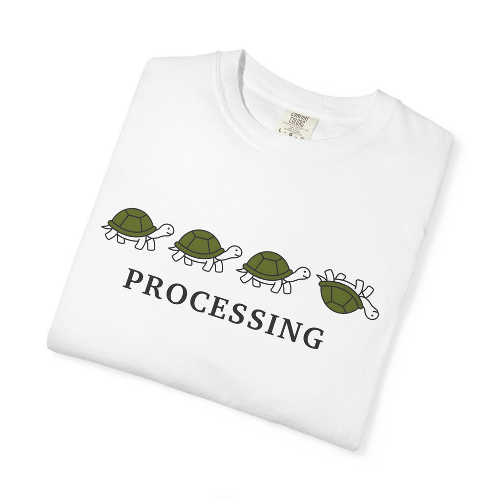 Turtle Illustration Shirt Funny Wildlife Gift Women Comic Tee Torso T-Shirt Humor Fan Cartoon Tshirt Wildlife Graphic Simple Joke Tshirt