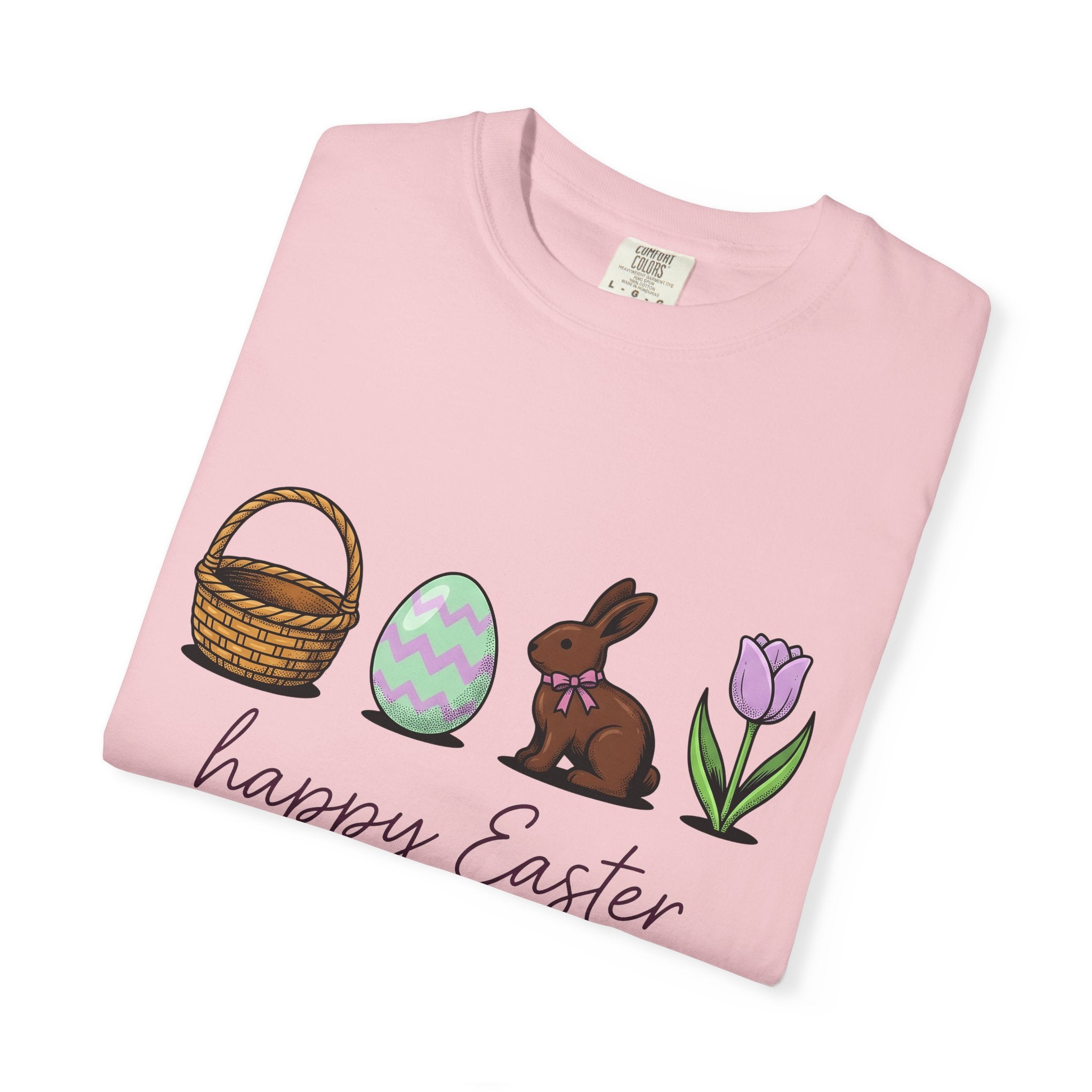 Easter Bunny Shirt Easter Spring Gift Women Cartoon Tee Bunny T-Shirt Easter Fan Toon Tshirt Floral Graphic Hand Drawn Easter Egg Tshirt