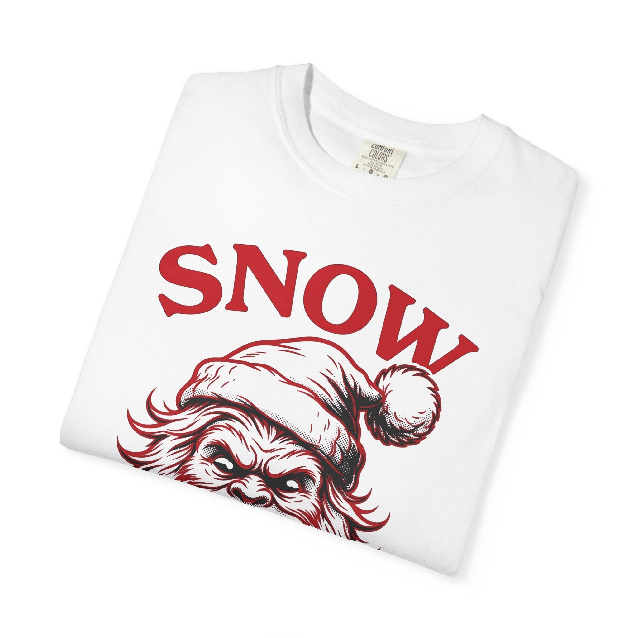 Mythical Santa Shirt Christmas Cold Gift Women Modern Art Tee Kris Kringle T-Shirt Christmas Fan Contemporary Art Tshirt Frosty Graphic Hand