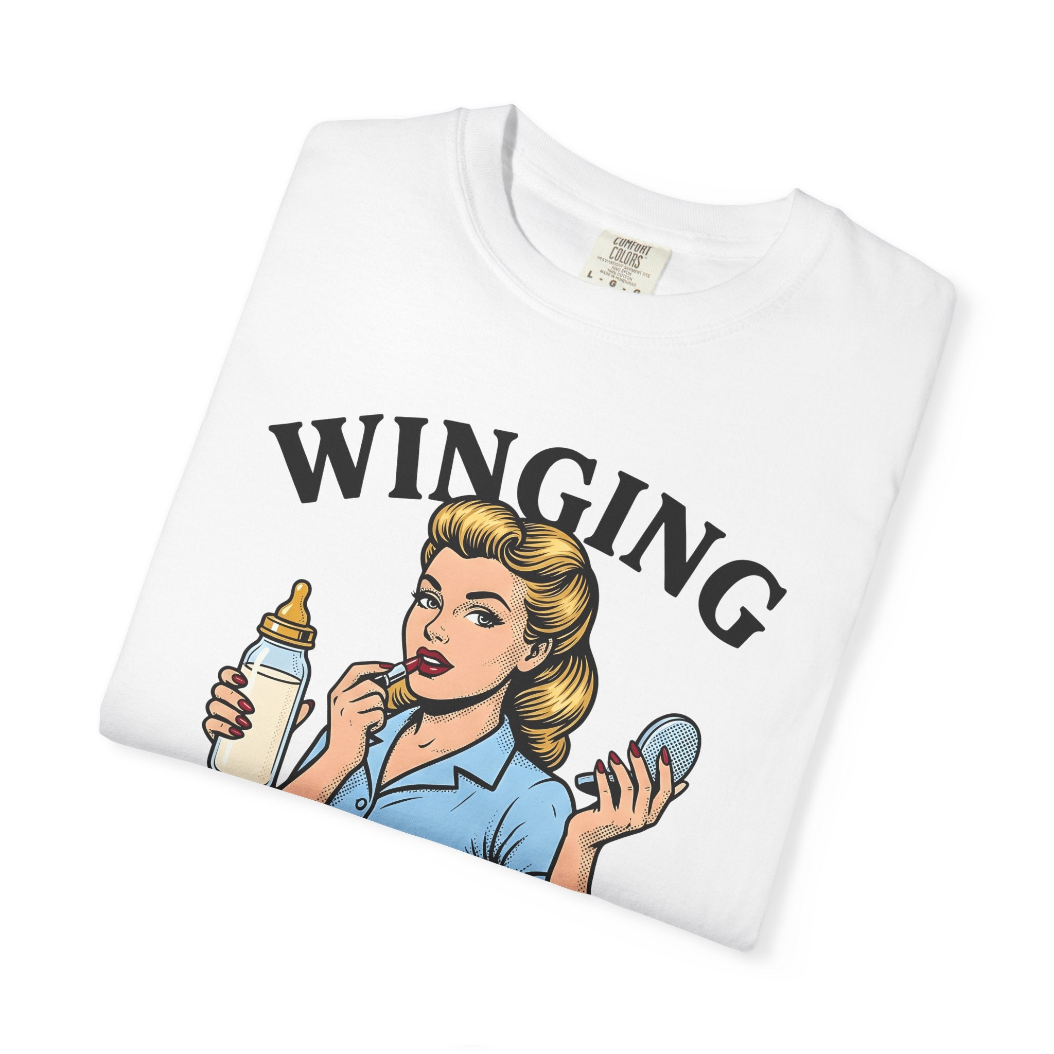 Retro Mom Shirt Moms Parenting Gift Women Pop Art Tee Mom T-Shirt Motherhood Enthusiast Pop Culture Tshirt Parenting Graphic Vintage Baby