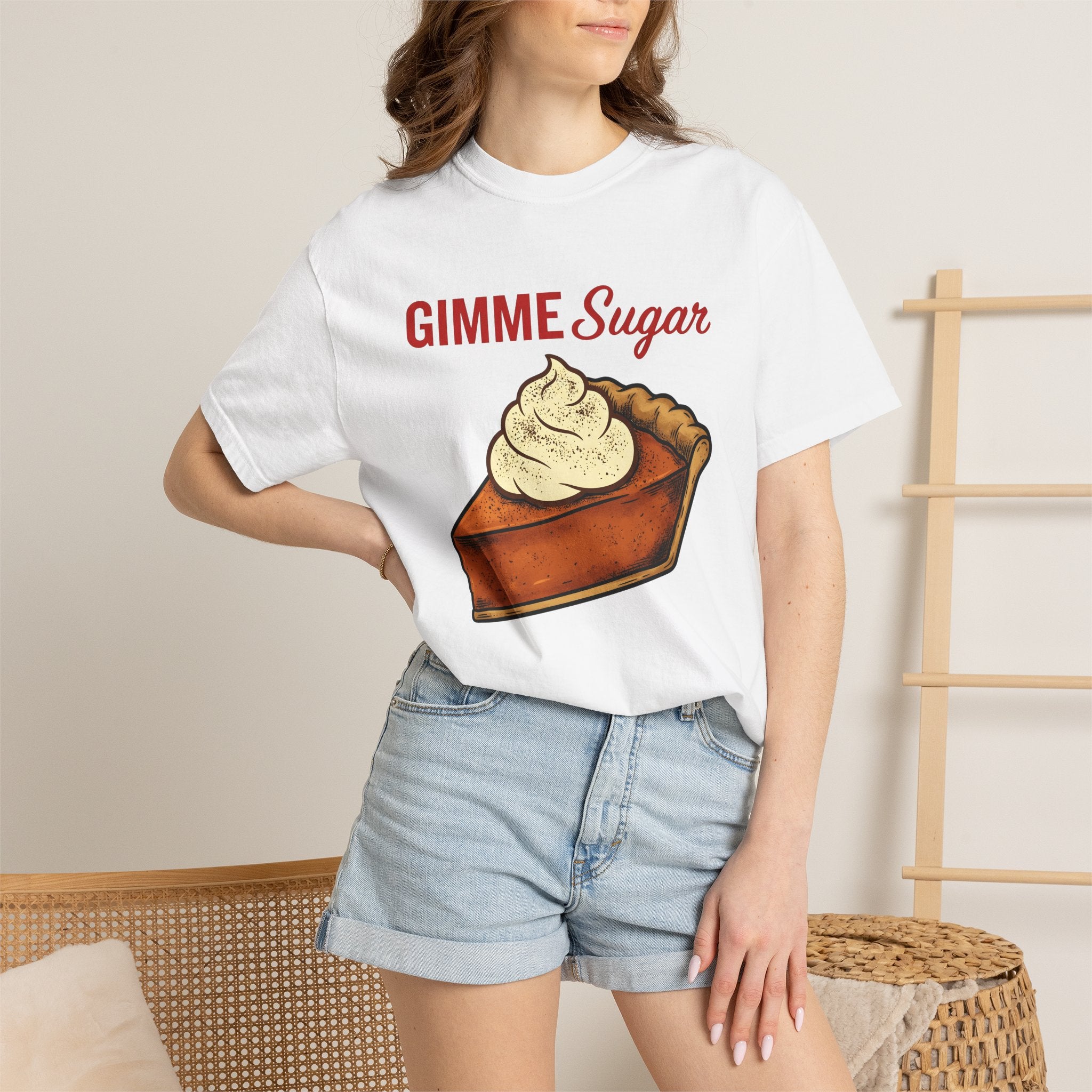 Pumpkin Tart Shirt Holiday Cuisine Gift Women Shabby Chic Tee Pumpkin Pie T-Shirt Holiday Fan Dessert Tshirt Food Graphic Classic Cream