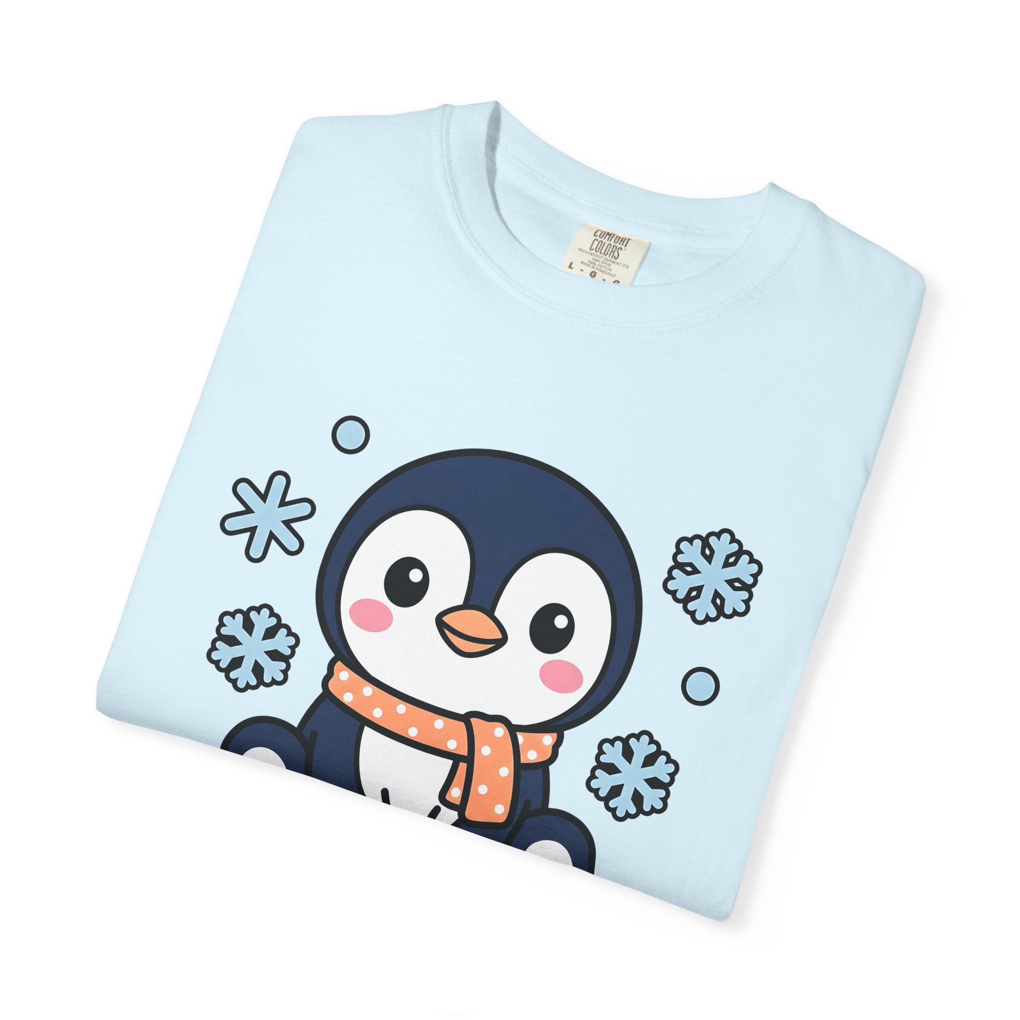 Penguin Drawing Shirt Animals Snow Gift Women Adorable Tee Pinguin T-Shirt Wildlife Fan Creature Tshirt Winter Graphic Animated Frost