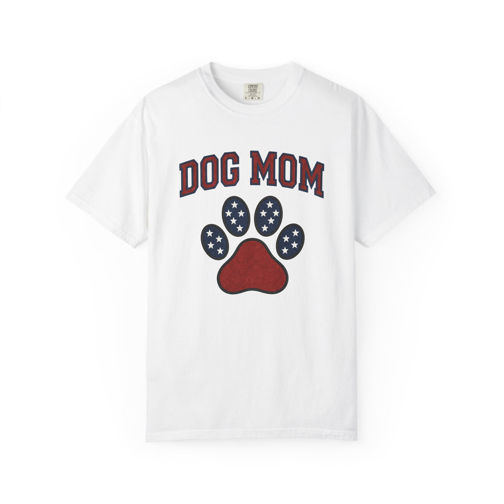 Puppy Paw Shirt Dog Mom Creature Gift Women Retro Tee Dog Paw T-Shirt Dog Mom Fan Vintage Tshirt Beast Graphic Stitched Star Pattern Tshirt