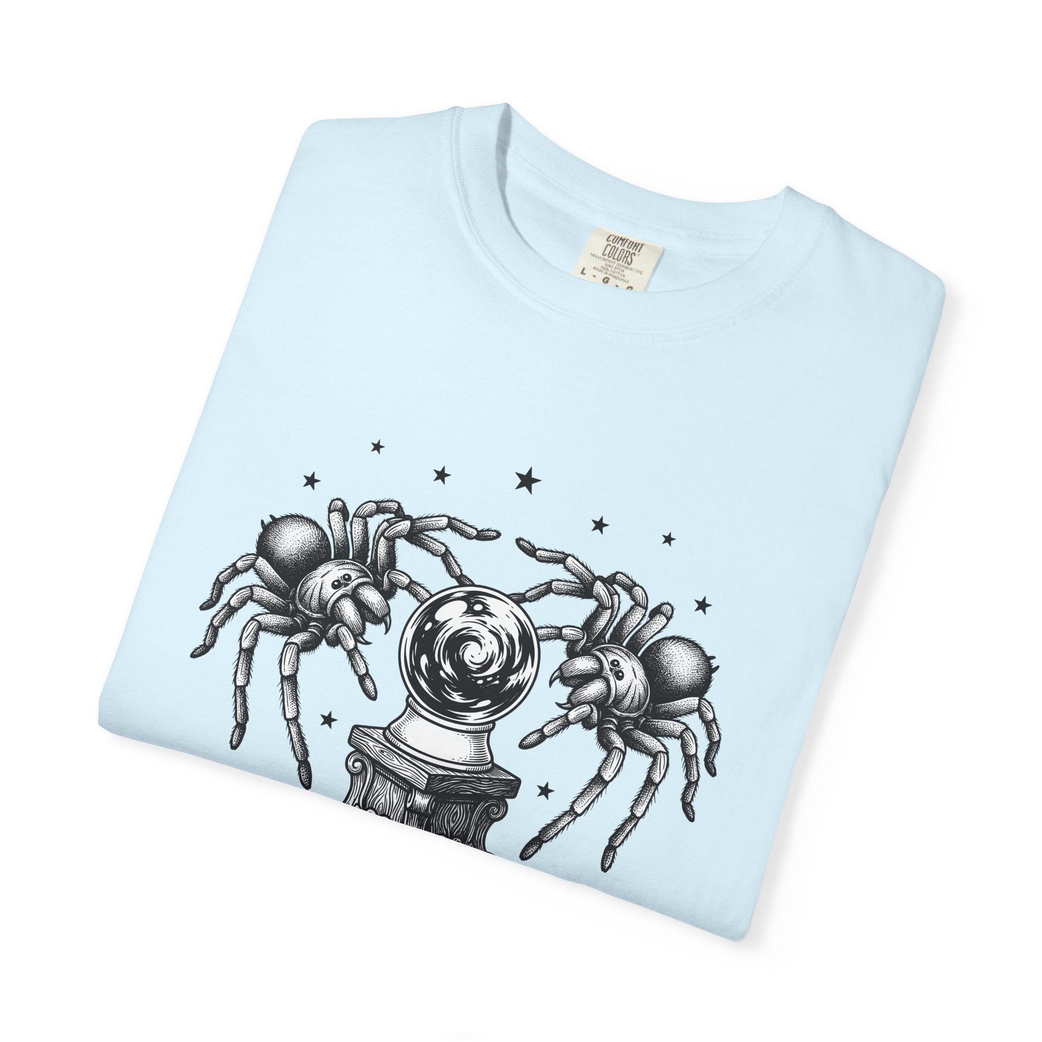Spider Globe Shirt Gothic Sorcery Gift Women Haunted Tee Orb T-Shirt Dark Fan Spooky Tshirt Magic Graphic Classic Glimmers Tshirt