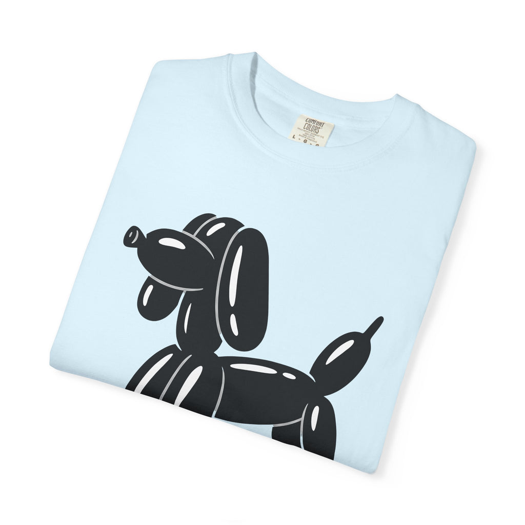 Balloon Puppy Shirt Cute Pets Gift Women Simple Tee Dog T-Shirt Adorable Fan Puppy Tshirt Animal Graphic Illustration Doggy Graphic Comic