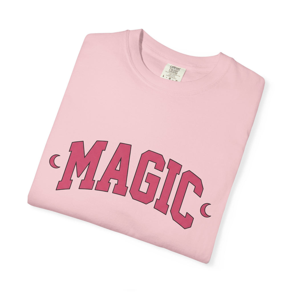 Hot Pink Typography Shirt St. Valentine's Day Occult Gift Women Whimsical Tee Typography T-Shirt Valentine Fan Fantasy Tshirt Mystical