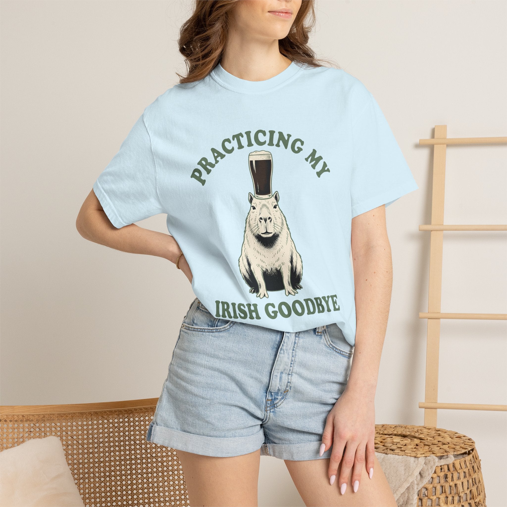 Capybara Ale Shirt St Patricks Day Pet Gift Women Retro Tee Rodent T-Shirt St Patricks Fan Vintage Tshirt Animal Graphic Sketch Beer Mug