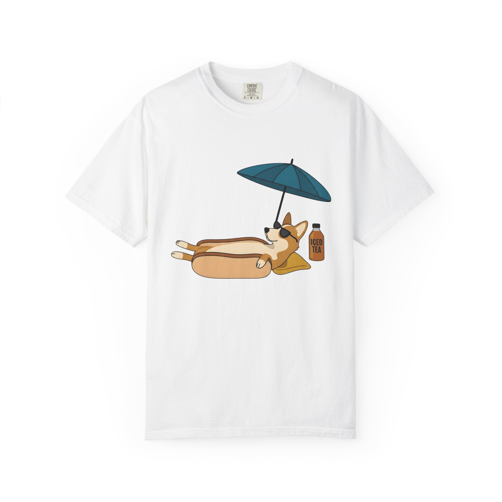 Corgi Sausage Dog Shirt Dog Holiday Gift Women Animated Tee Dachshund T-Shirt Dog Fan Cartoon Tshirt Vacation Graphic Clean Sunshade Tshirt