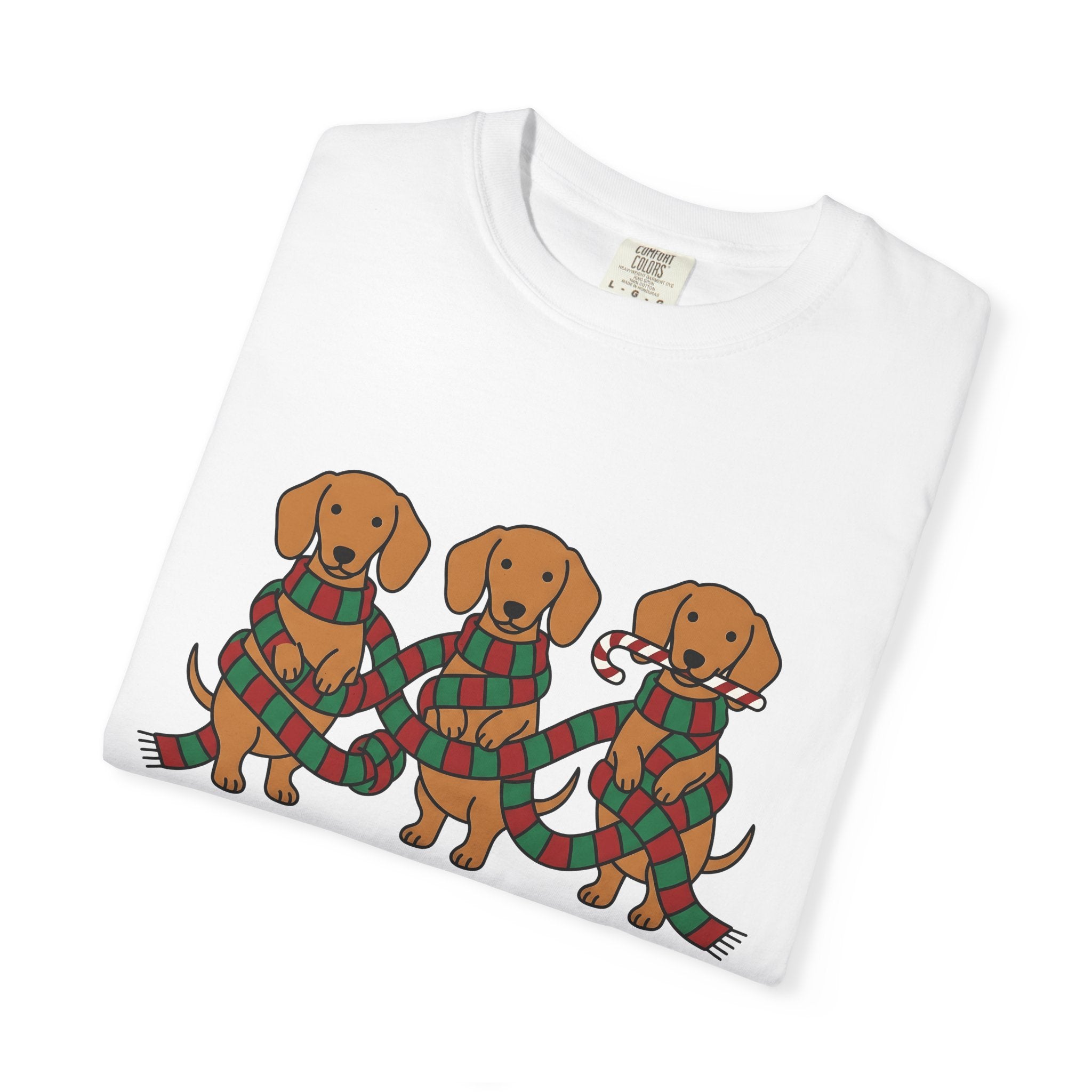 Sausage Dogs Shirt Christmas Pet Parent Gift Women Caricature Tee Dachshund T-Shirt Christmas Fan Wiener Dog Tshirt Pet Graphic Sleek