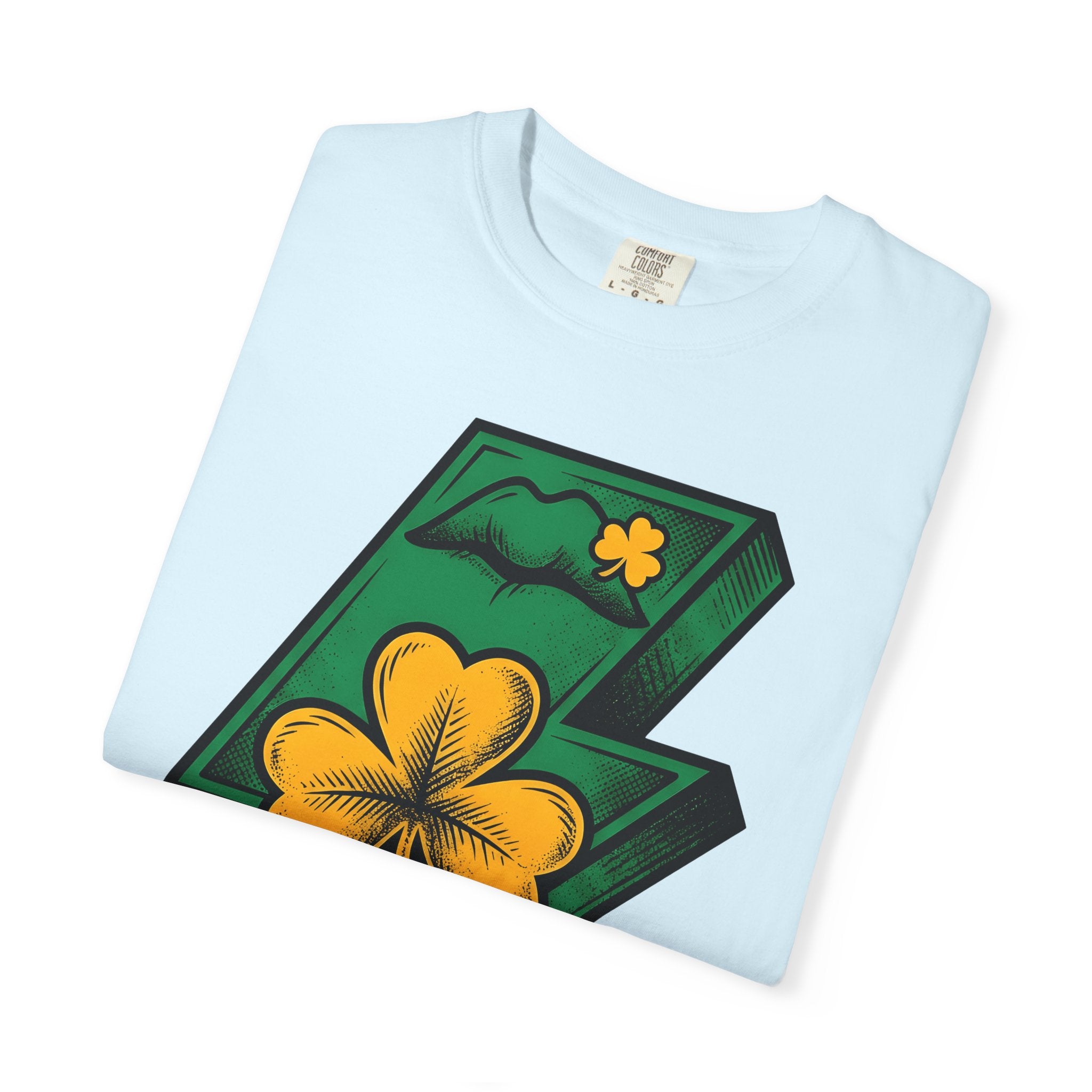 Shamrock Lightning Bolt Shirt St Patrick's Day Holiday Gift Women Bold Graphic Tee Shamrock T-Shirt Patrick Fan Graphic Design Illustration