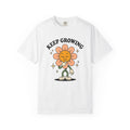 Flower Icon Shirt Funny Encouragement Gift Women Hand Drawn Tee Floral T-Shirt Humor Fan Illustrated Tshirt Motivational Graphic Classic