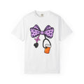 Heart Bow Stethoscope Shirt Nurses Clinic Gift Women Illustration Tee Stethoscopes T-Shirt Nurse Enthusiast Medical Tshirt Hospital Graphic