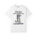 Cat Cowboy Shirt Cat Country Gift Women Animated Tee Kitty T-Shirt Cat Fan Cartoon Tshirt Country Graphic Classic Leather Boots Tshirt