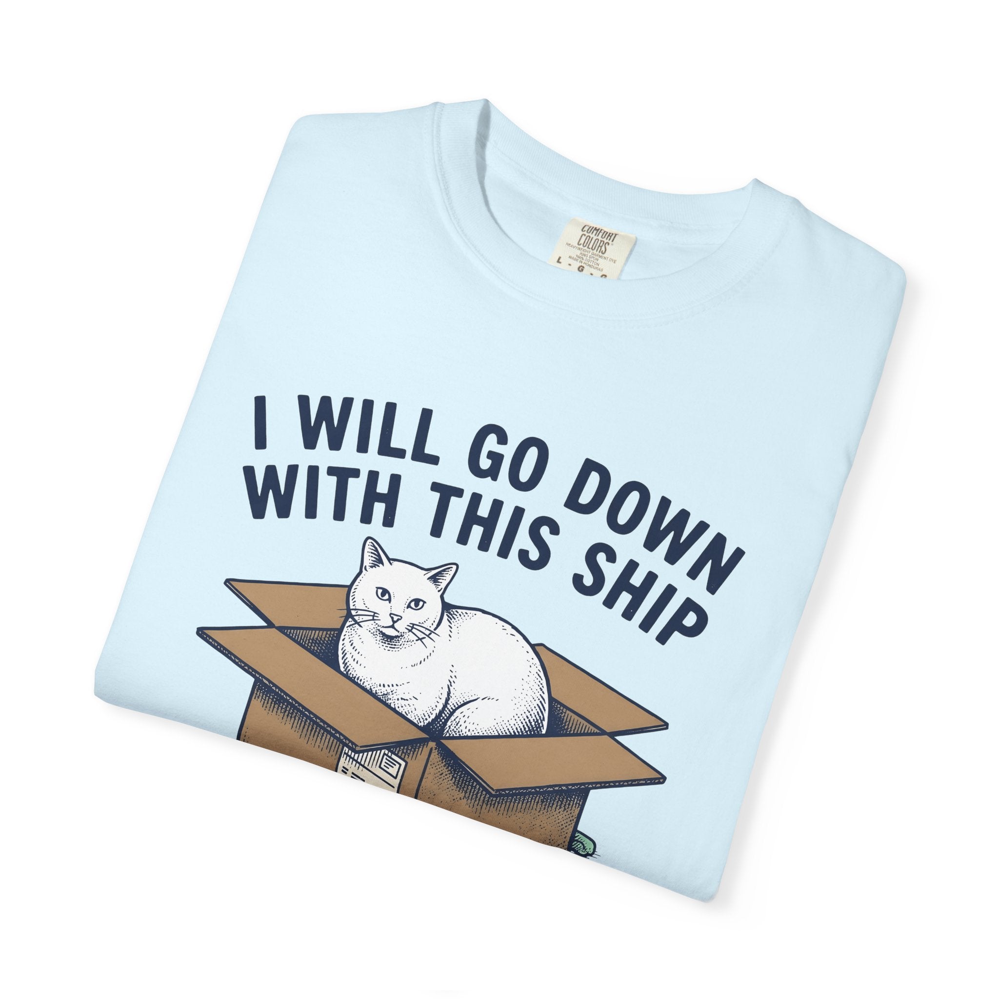 Feline Box Shirt Cat Satire Gift Women Doodle Tee Cat Box T-Shirt Cat Fan Cartoon Tshirt Parody Graphic Classic Cushioned Chips Tshirt