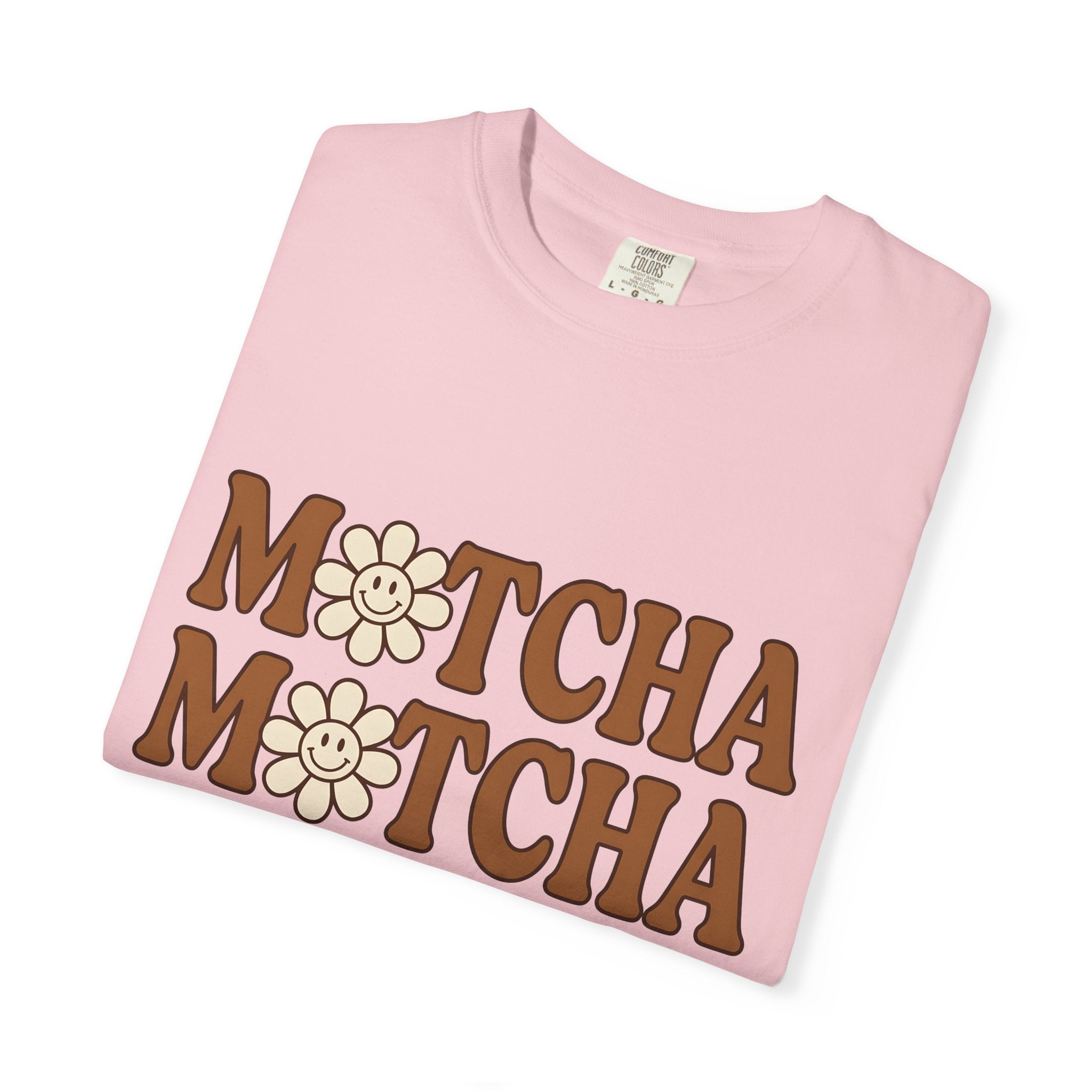 Cheerful Blossom Shirt Coffee Chibi Gift Women Hand Drawn Tee Blossom T-Shirt Coffee Fan Doodle Tshirt Kawaii Graphic Line Art Flower Daisy