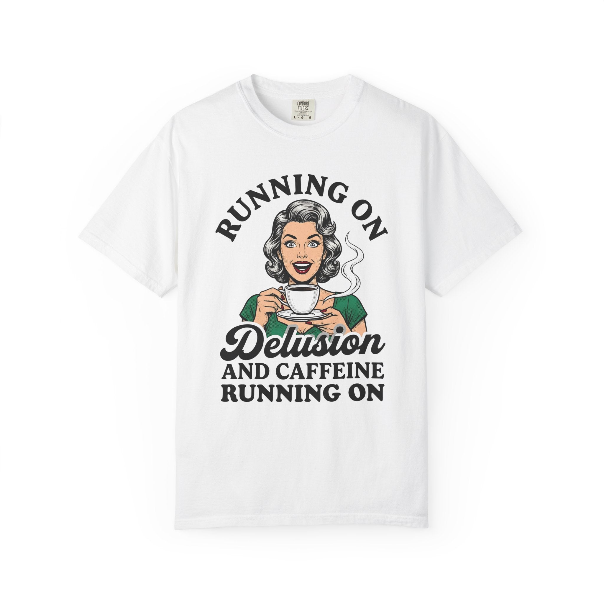 Vintage Woman Coffee Shirt Coffee Joke Gift Women Comic Tee Retro Woman T-Shirt Coffee Fan Cartoon Tshirt Pun Graphic Classic Coffee Mug