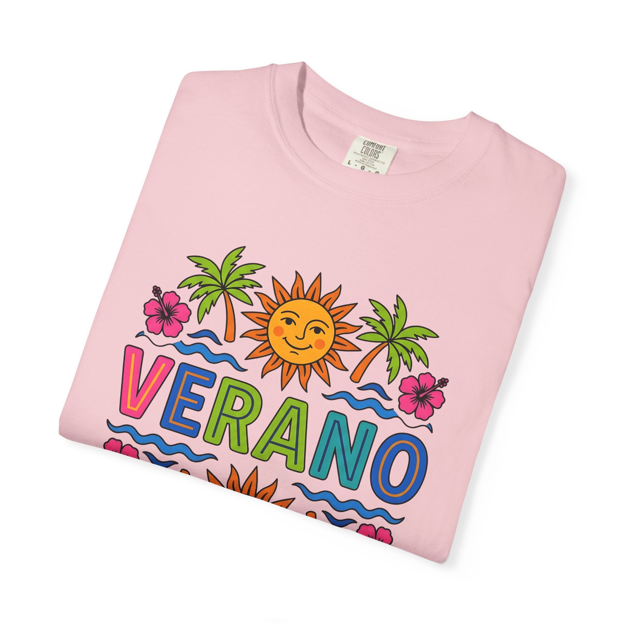 Cheerful Sun Shirt Summer Holiday Gift Women Saturated Tee Sunshine T-Shirt Summer Fan Vibrant Tshirt Vacation Graphic Classic Tropical Tree
