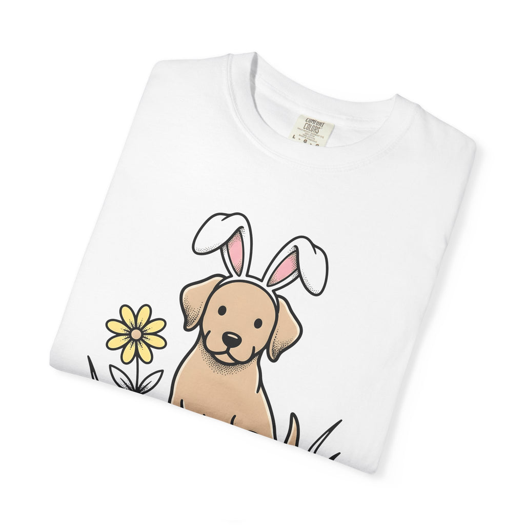 Canine Bunny Ears Shirt Easter Pet Care Gift Women Animation Tee Dog T-Shirt Easter Fan Cartoon Tshirt Pet Grooming Graphic Classic Floral