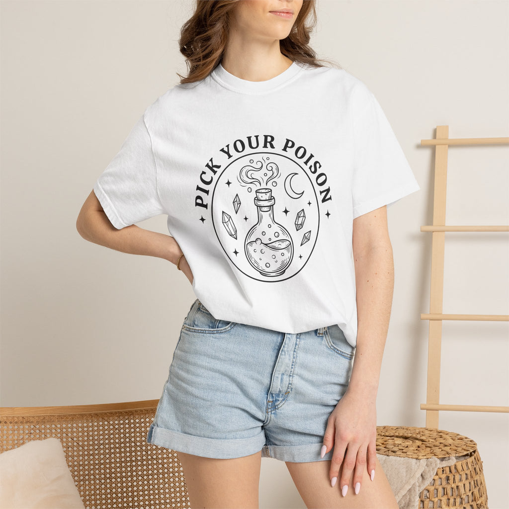 Magic Jar Shirt Halloween Occult Gift Women Sketch Tee Apothecary T-Shirt Horror Fan Witchcraft Tshirt Mystic Graphic Retro Gemstones Tshirt
