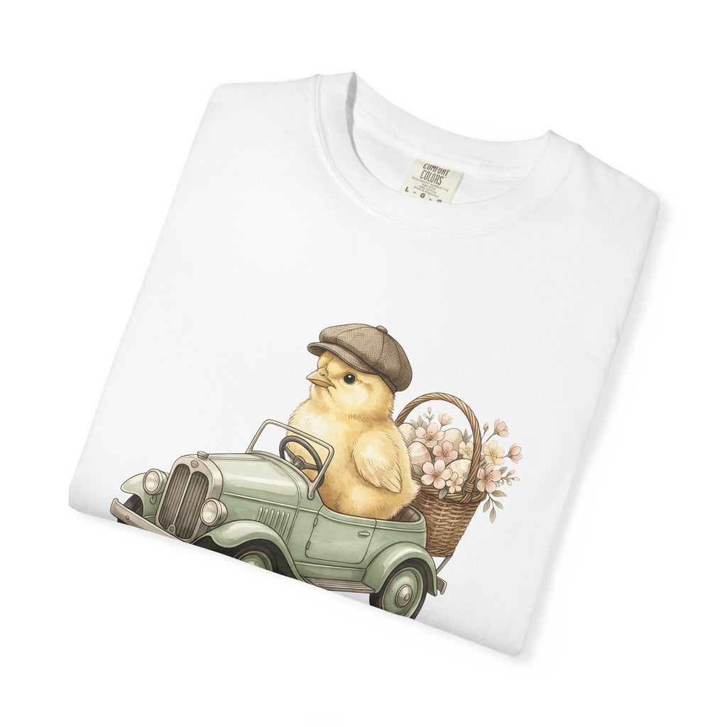 Chicken Truck Shirt Easter Pet Gift Women Playful Tee Food Truck T-Shirt Easter Fan Vintage Tshirt Animal Graphic Retro Floral Basket Tshirt