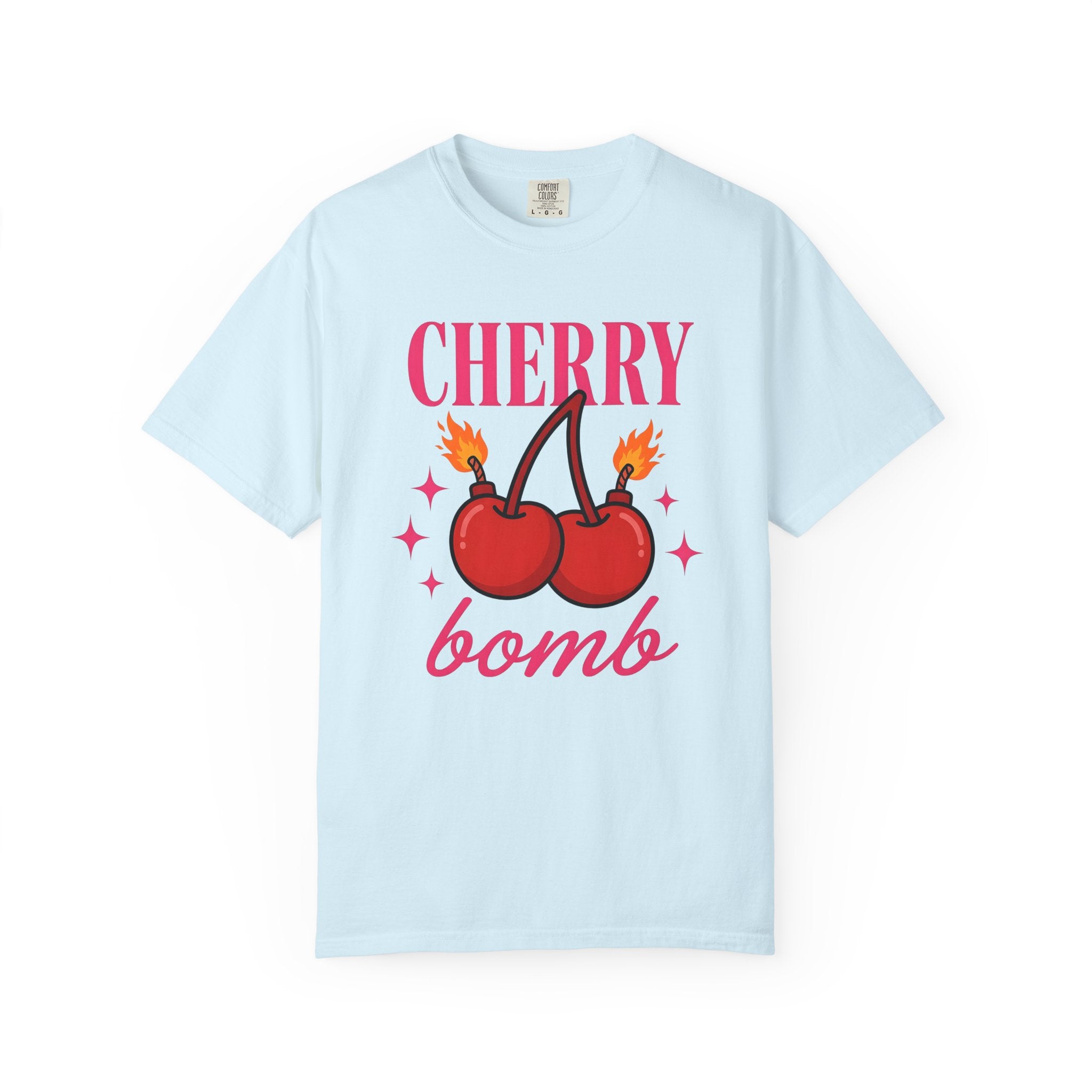 Cherry Bomb Illustration Shirt St Valentine's Day Partners Gift Women Comic Tee Cherry Bomb T-Shirt Valentine Fan Comic Tshirt Couples