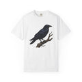 Raven Bird Shirt Halloween Nature Gift Women Gothic Tee Crow T-Shirt Horror Fan Dark Tshirt Wilderness Graphic Vintage Tree Branch Tshirt