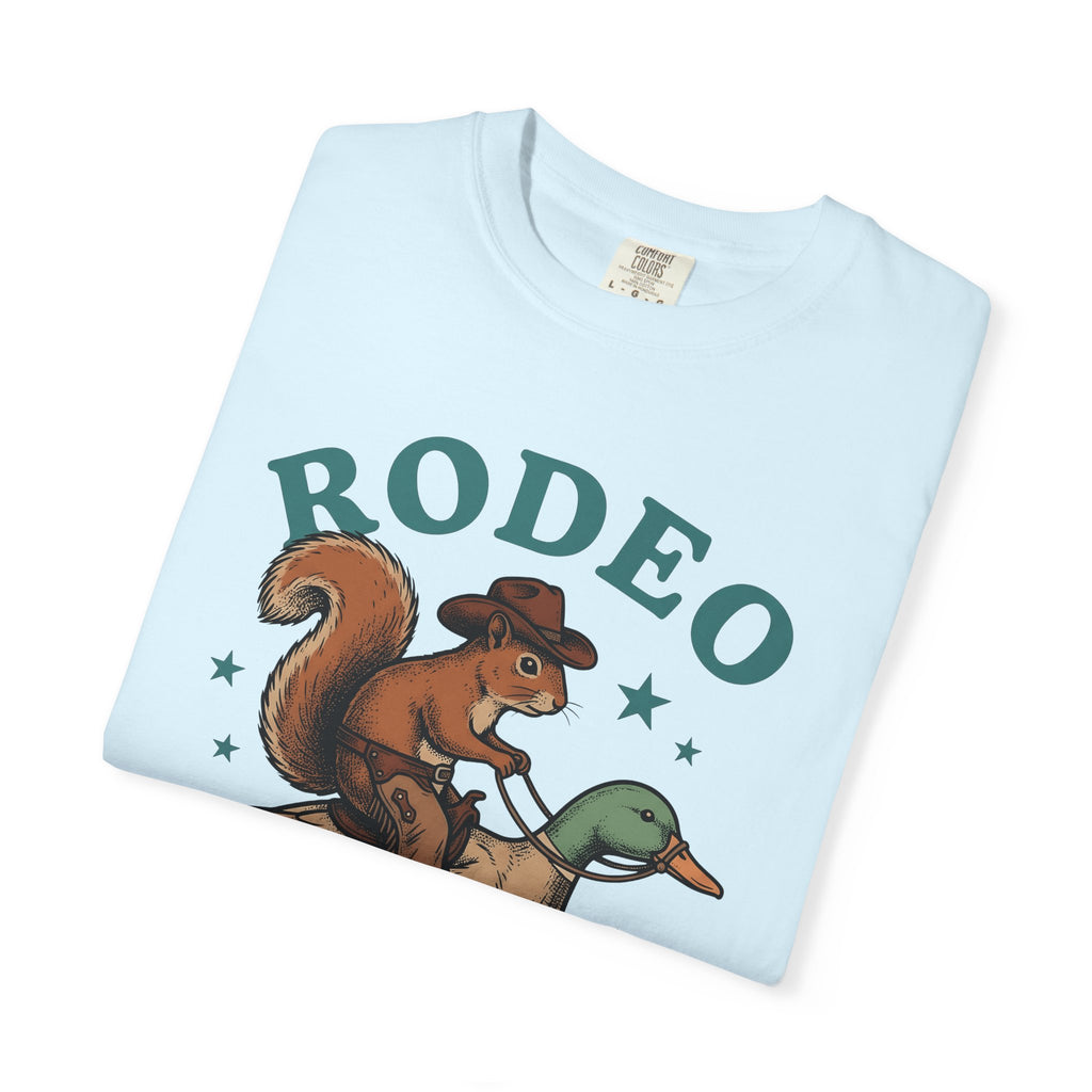 Squirrel Cowboy Shirt Animal Cowboy Gift Women Retro Tee Rodent T-Shirt Wildlife Fan Vintage Tshirt Rodeo Graphic Sketch Duck Tshirt