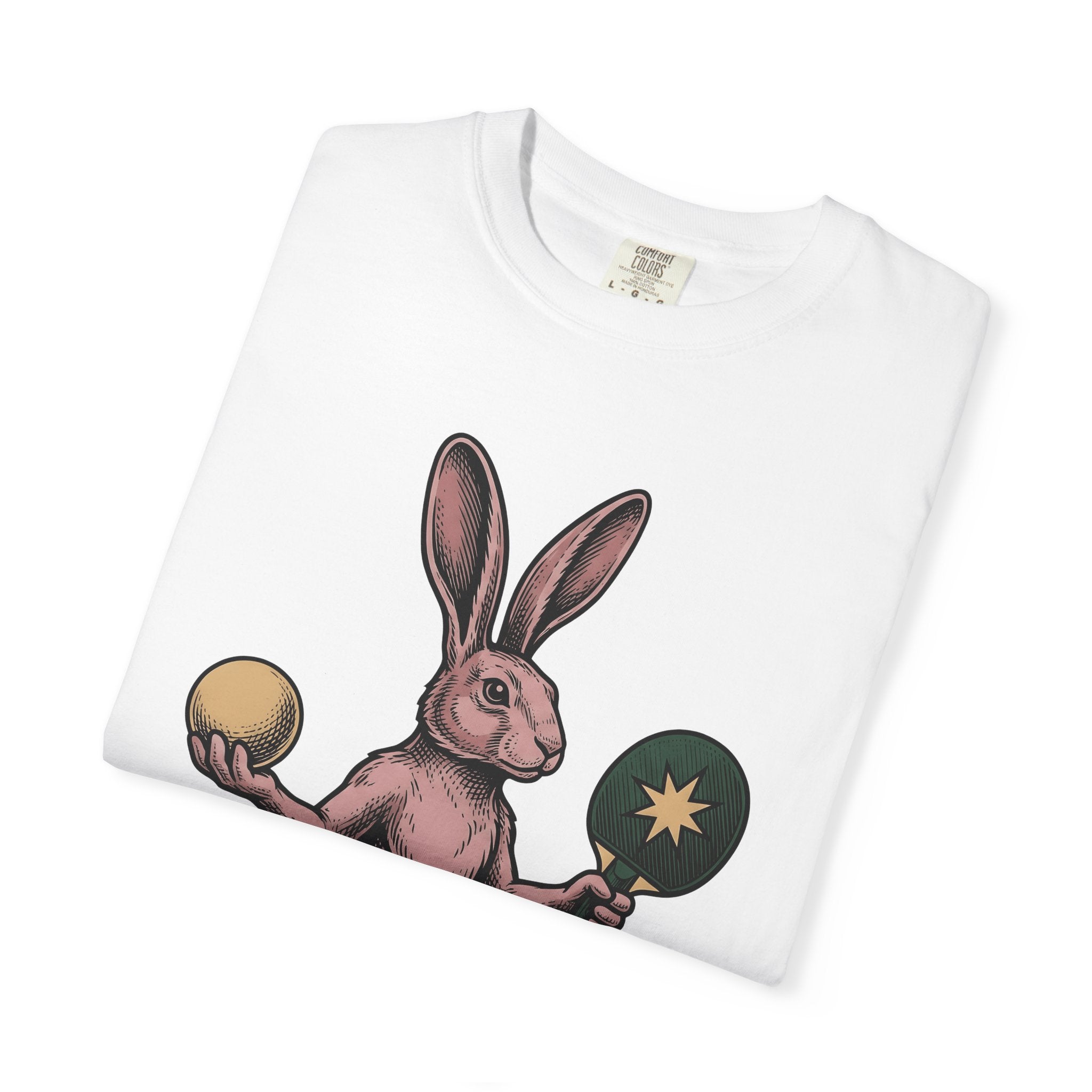 Bunny Ping Pong Shirt Sports Pet Gift Women Retro Tee Table Tennis T-Shirt Athlete Fan Vintage Tshirt Animal Graphic Sketch Racket Tshirt