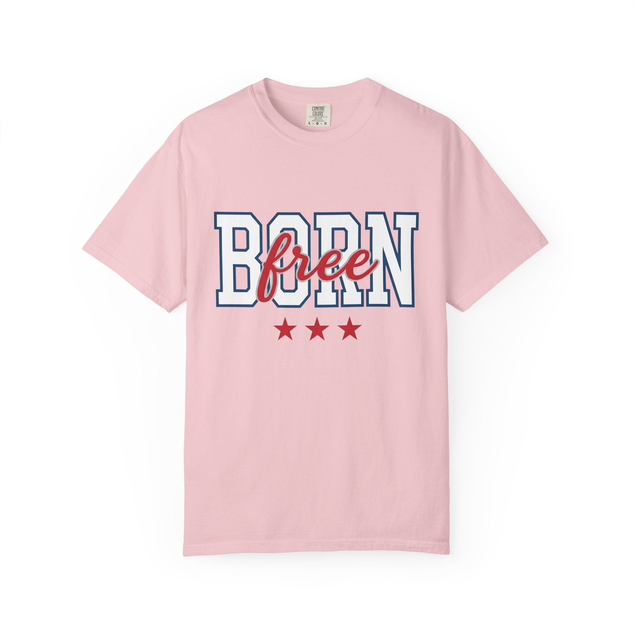 American Text Shirt America Flag Gift Women Strong Tee Typography T-Shirt Patriot Fan Vintage Tshirt Banner Graphic Retro Star Shapes Tshirt