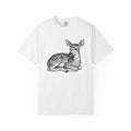 Deer Calf Shirt Animals Wildlife Gift Women Old School Tee Fawn T-Shirt Creature Fan Wildlife Art Tshirt Conservation Graphic Pencil