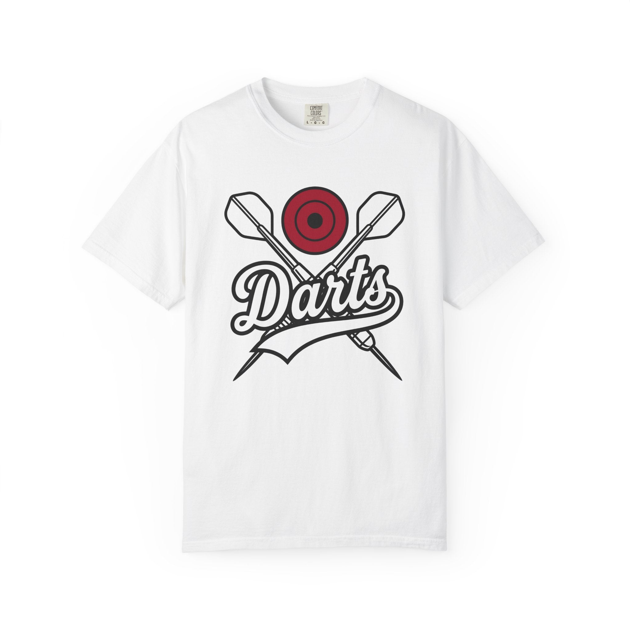Dartboard Circle Shirt Darts Tavern Gift Women Minimalist Tee Target T-Shirt Darter Fan Simple Tshirt Pub Graphic Classic Intersecting Darts