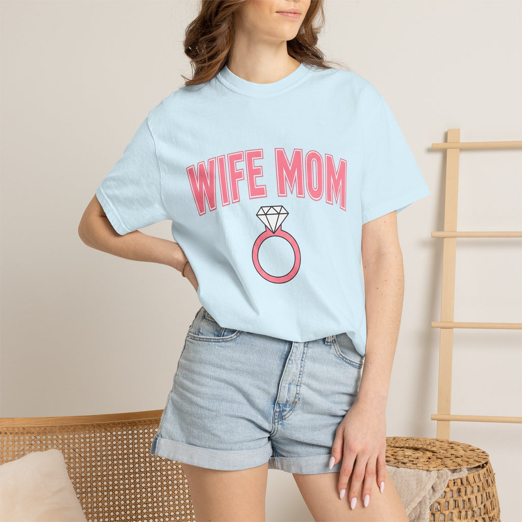 Diamond Ring Shirt Moms Family Gift Women Bold Tee Engagement Ring T-Shirt Mother Fan Bridal Tshirt Family Graphic Minimalist Jewelry Tshirt
