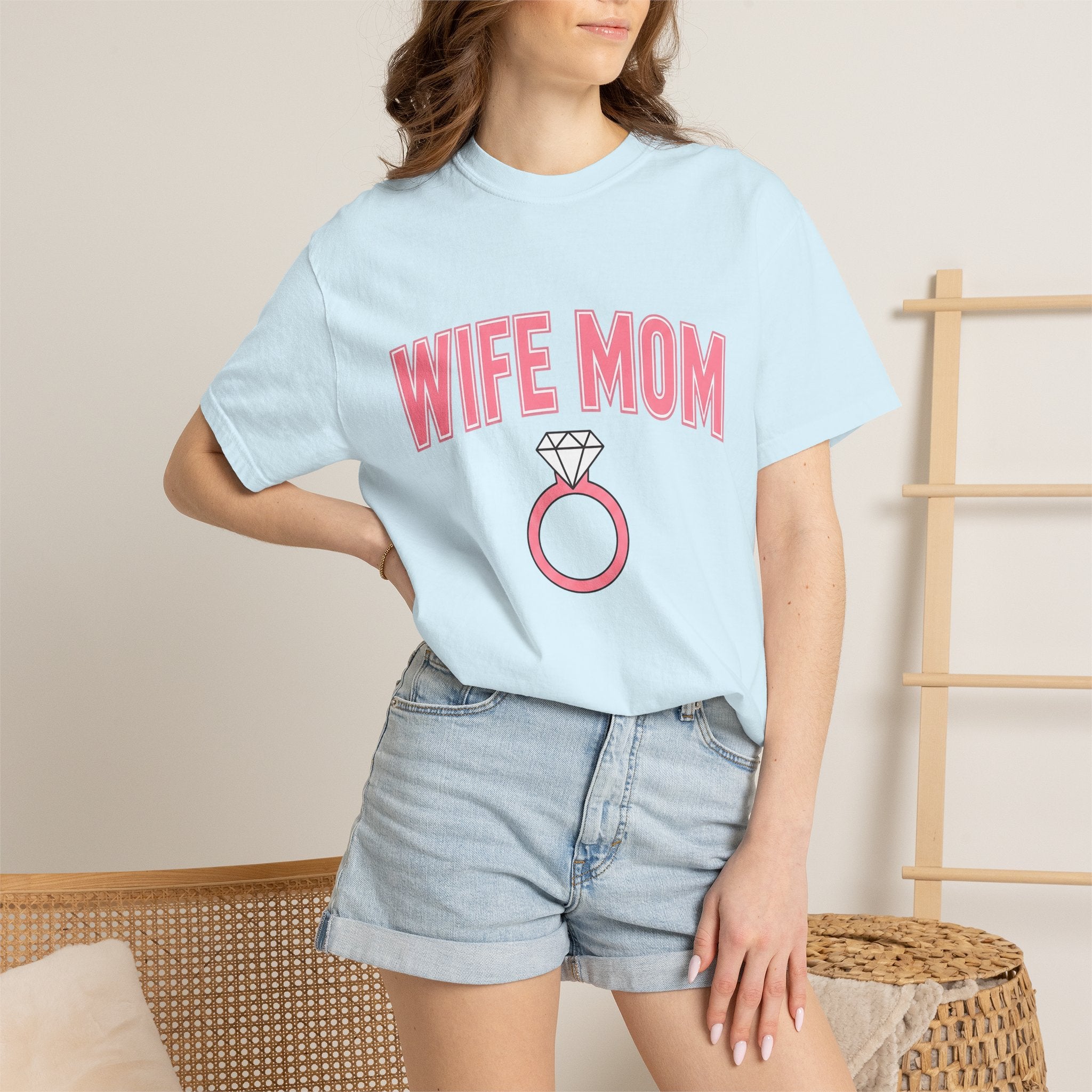 Diamond Ring Shirt Moms Family Gift Women Bold Tee Engagement Ring T-Shirt Mother Fan Bridal Tshirt Family Graphic Minimalist Jewelry Tshirt