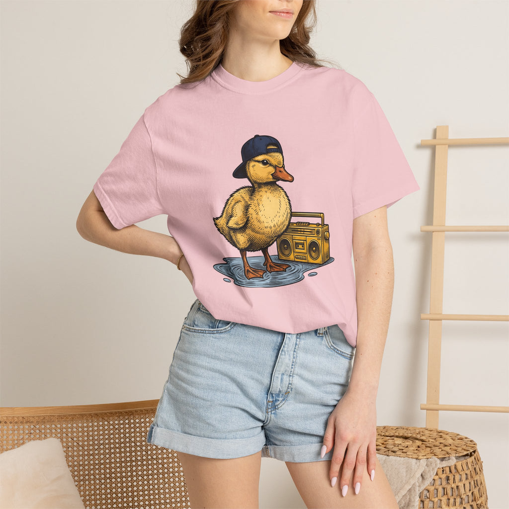 Duck Graphic Shirt Easter Animal Gift Women Vintage Tee Duck T-Shirt Easter Fan Fowl Graphic Retro Tshirt Creature Illustration Hand Drawn