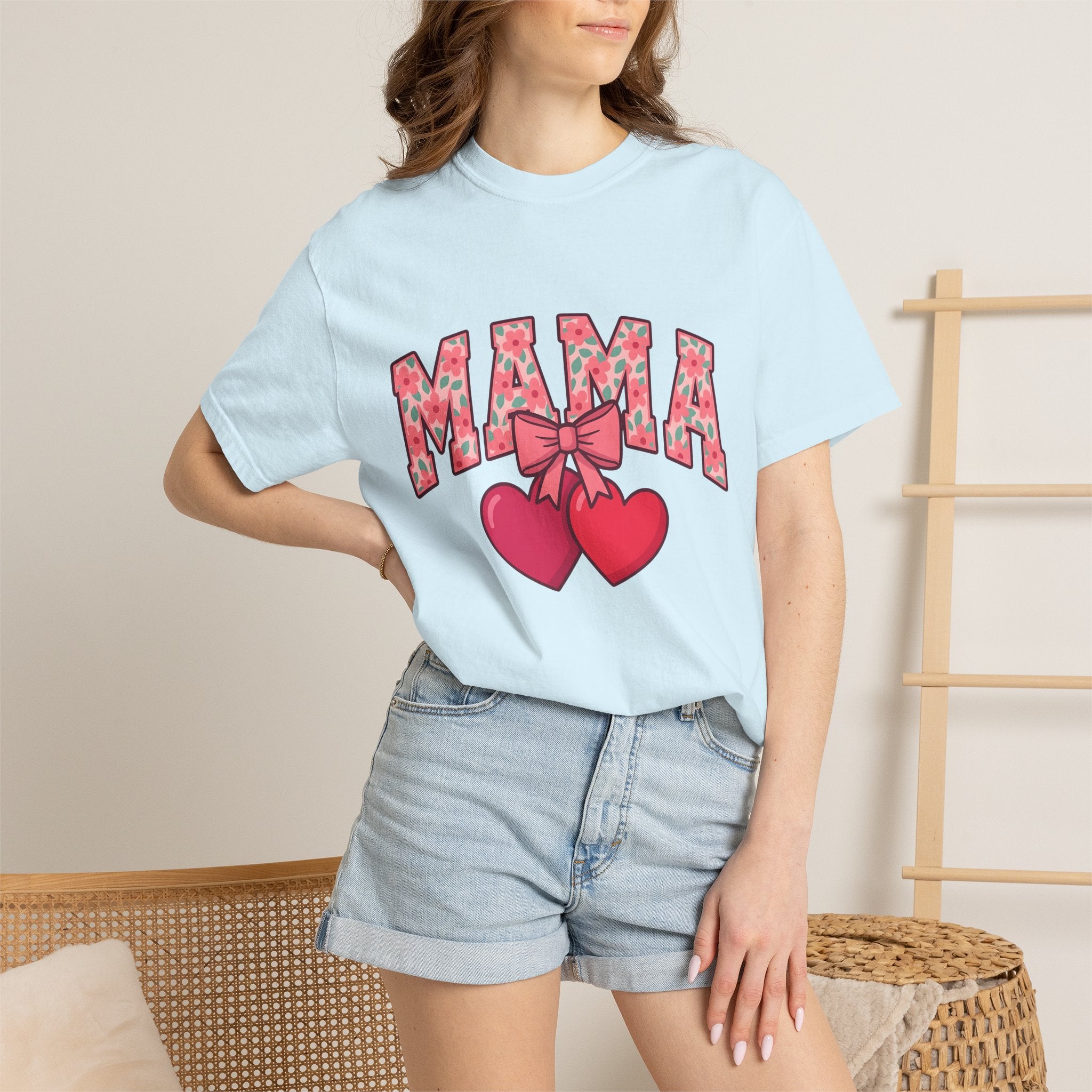 Garden Hearts Shirt Moms Kinship Gift Women Playful Tee Heart T-Shirt Mom Fan Retro Tshirt Family Graphic Old School Tie Tshirt
