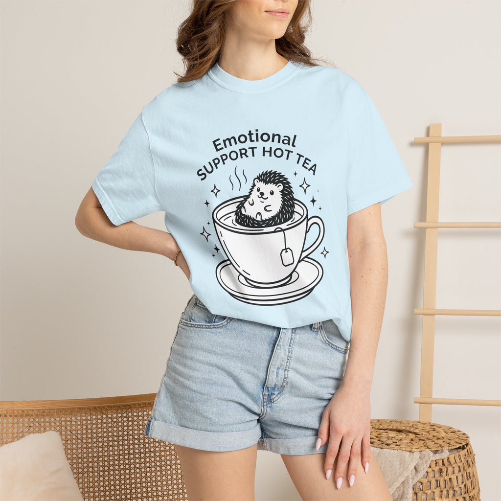 Hedgehog Cup Shirt Drinks Pets Gift Women Adorable Tee Mug T-Shirt Beverage Fan Coffee Cup Tshirt Animal Graphic Simple Sparkles Tshirt