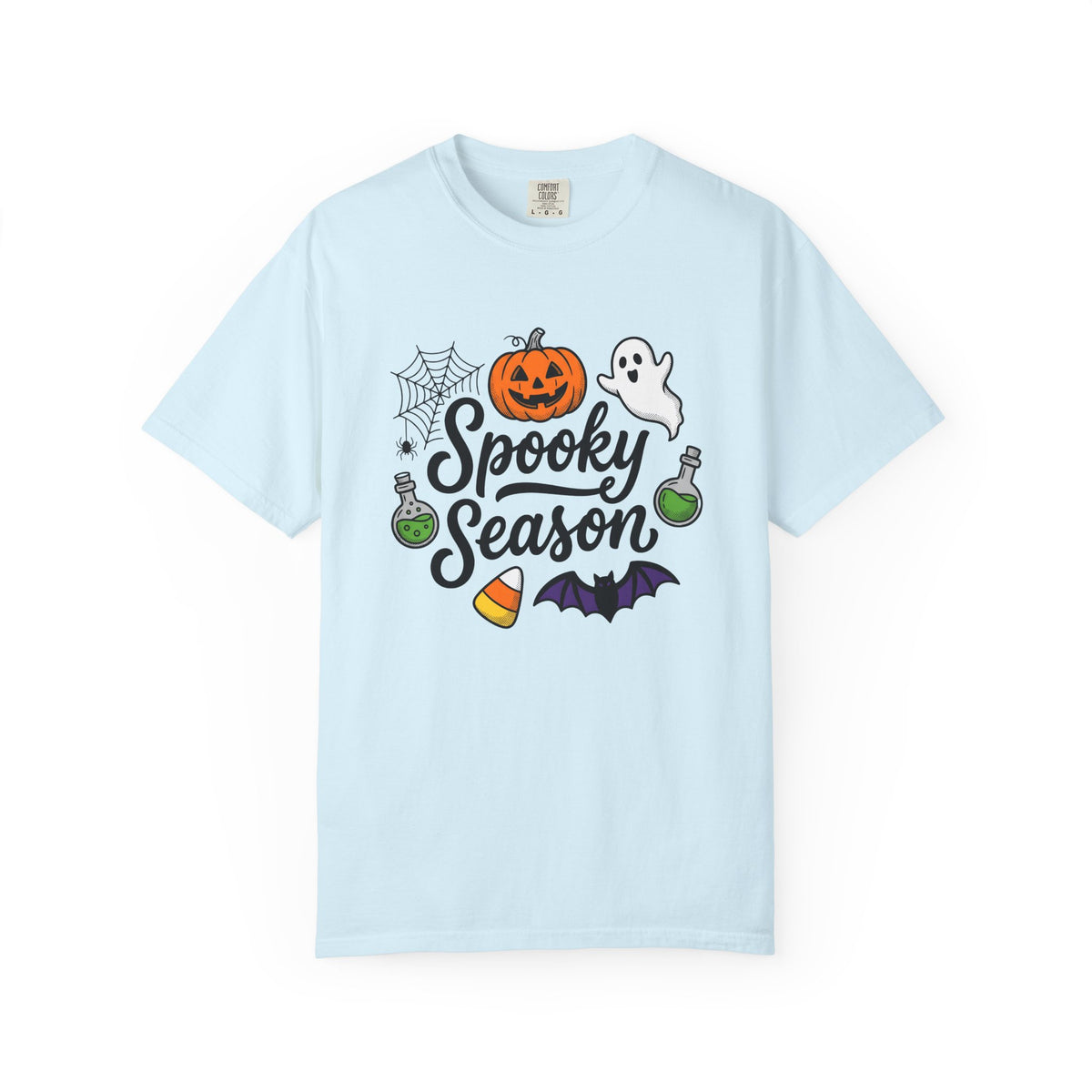 Pumpkin Ghost Bat Shirt Halloween Gathering Gift Women Illustration Tee Gourd T-Shirt Spooky Fan Digital Art Tshirt Party Graphic Line Art