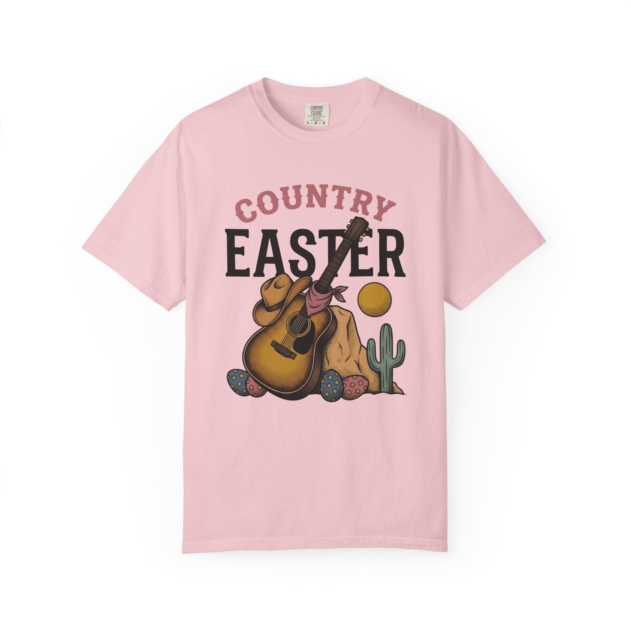 Acoustic Guitar Desert Shirt Easter Folk Gift Women Retro Tee Guitar T-Shirt Easter Fan Vintage Tee Folk Illustration Vintage Cowboy Cap