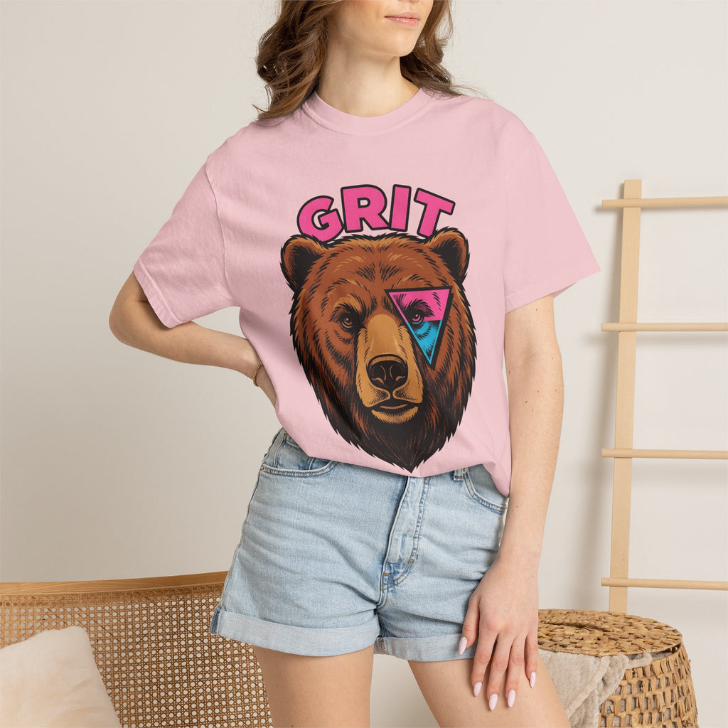 Bear Head Shirt Animals Wildlife Gift Women Modern Graphic Tee Bear T-Shirt Animal Fan Graphic Tshirt Wildlife Graphic Classic Triangle Form