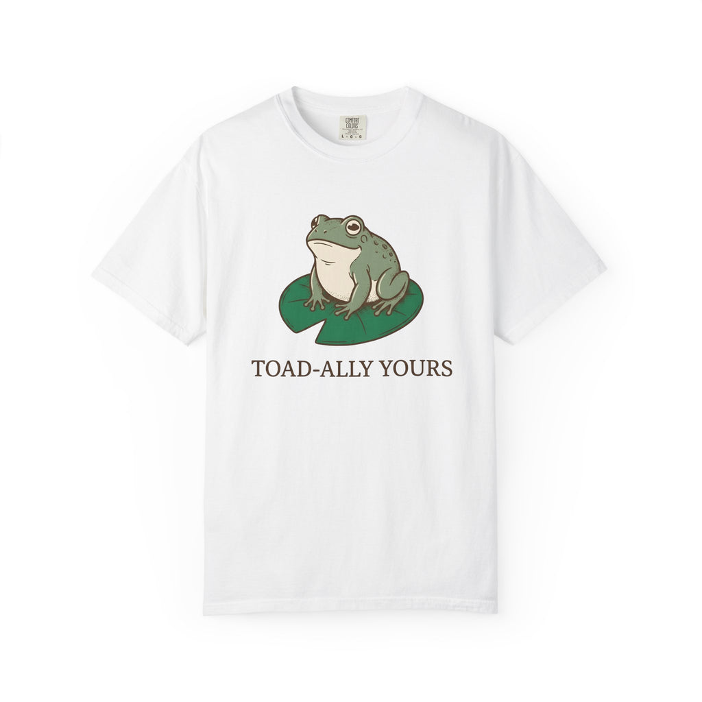 Frog Water Lily Shirt Valentines Wildlife Gift Women Comic Tee Toad T-Shirt Valentine Fan Cartoon Tshirt Animal Graphic Retro Plant Tshirt