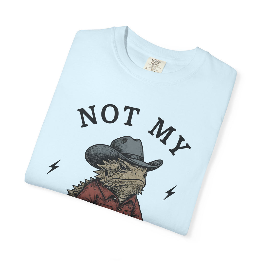 Lizard Cowboy Shirt Animals Western Gift Women Vintage Tee Gecko T-Shirt Reptile Fan Retro Tshirt Rodeo Graphic Hand Drawn Cowboy Hat Tshirt