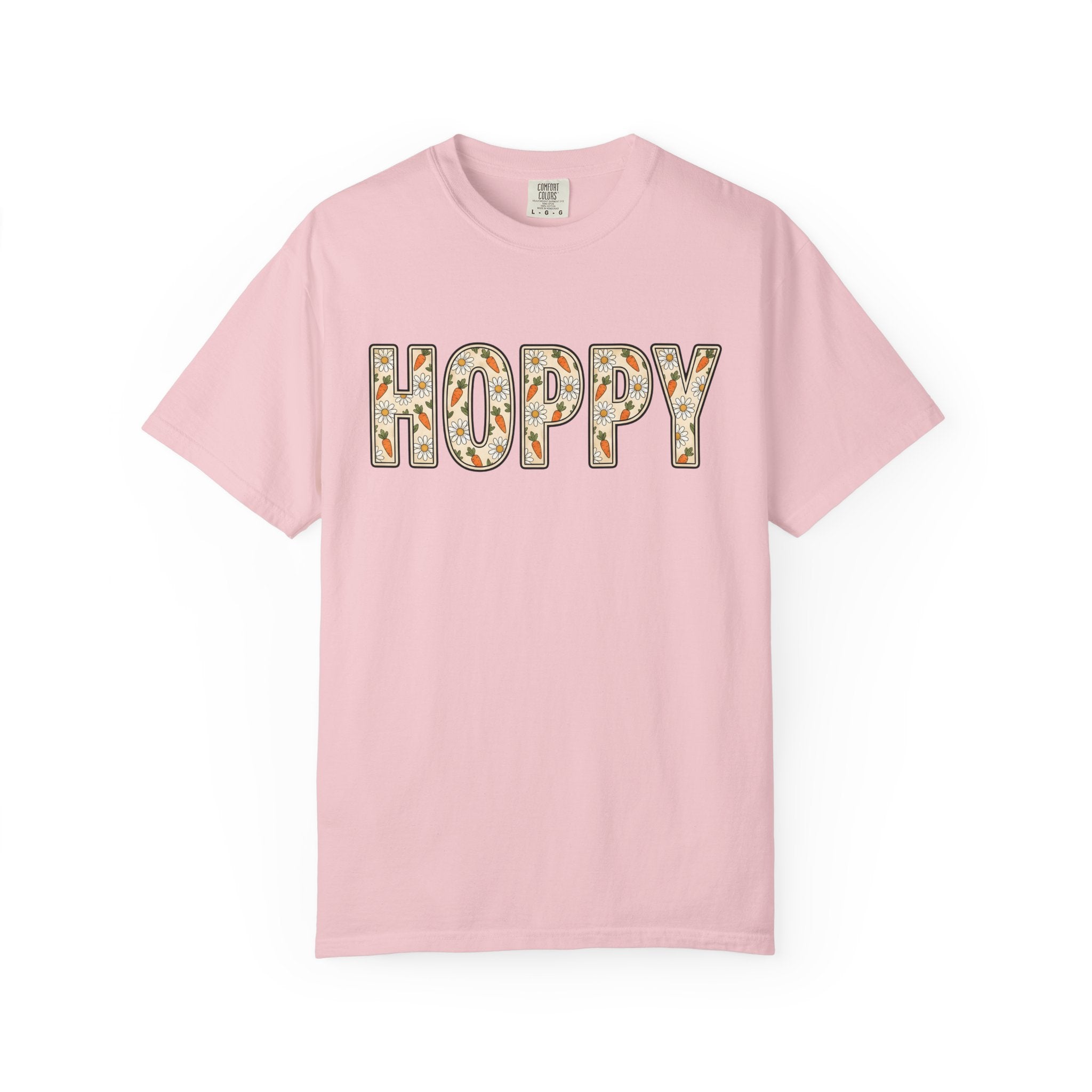 Carrot Daisy Print Shirt Easter Outdoors Gift Women Charming Tee Flower T-Shirt Spring Fan Floral Tshirt Outdoor Graphic Hand Drawn Petals