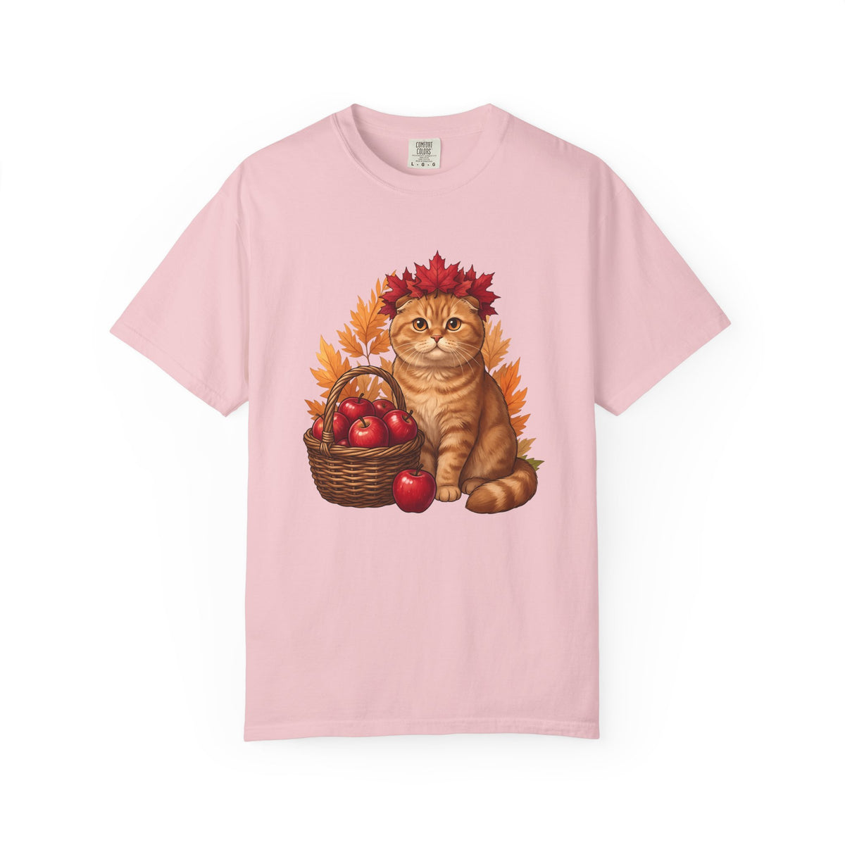 Orange Kitten Shirt Cat Harvest Unisex Gift Cartoon Tee Kitten T-Shirt Cat Fan