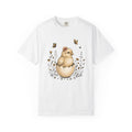 Little Chick Shirt Easter Bloom Gift Women Line Art Tee Chick T-Shirt Easter Fan Hatchling Tshirt Floral Graphic Classic Meadow Flowers