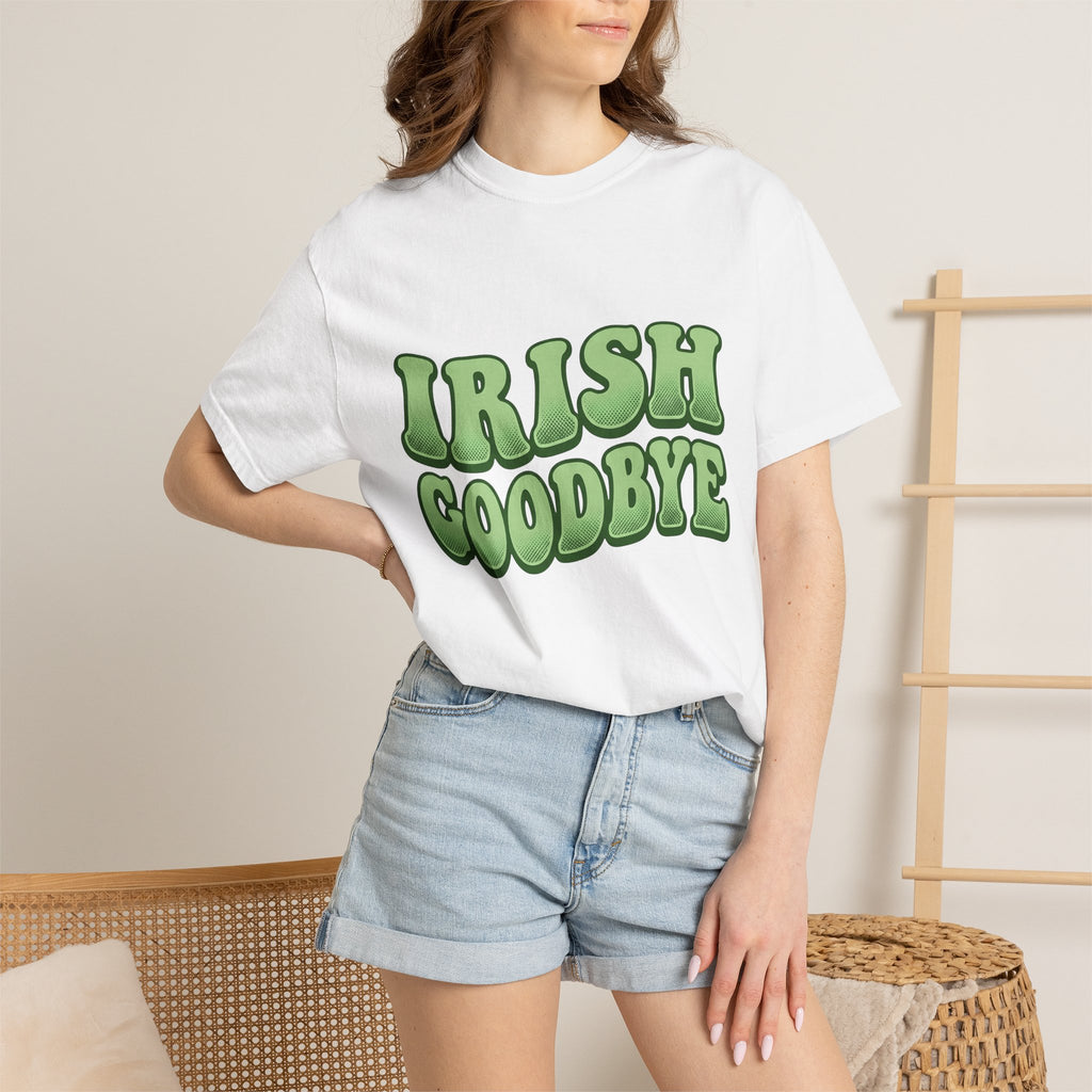 Old-Fashioned Lettering Shirt St. Patrick's Day Fun Gift Women Striking Tee Calligraphy T-Shirt Shamrock Fan Bold Tshirt Humor Graphic