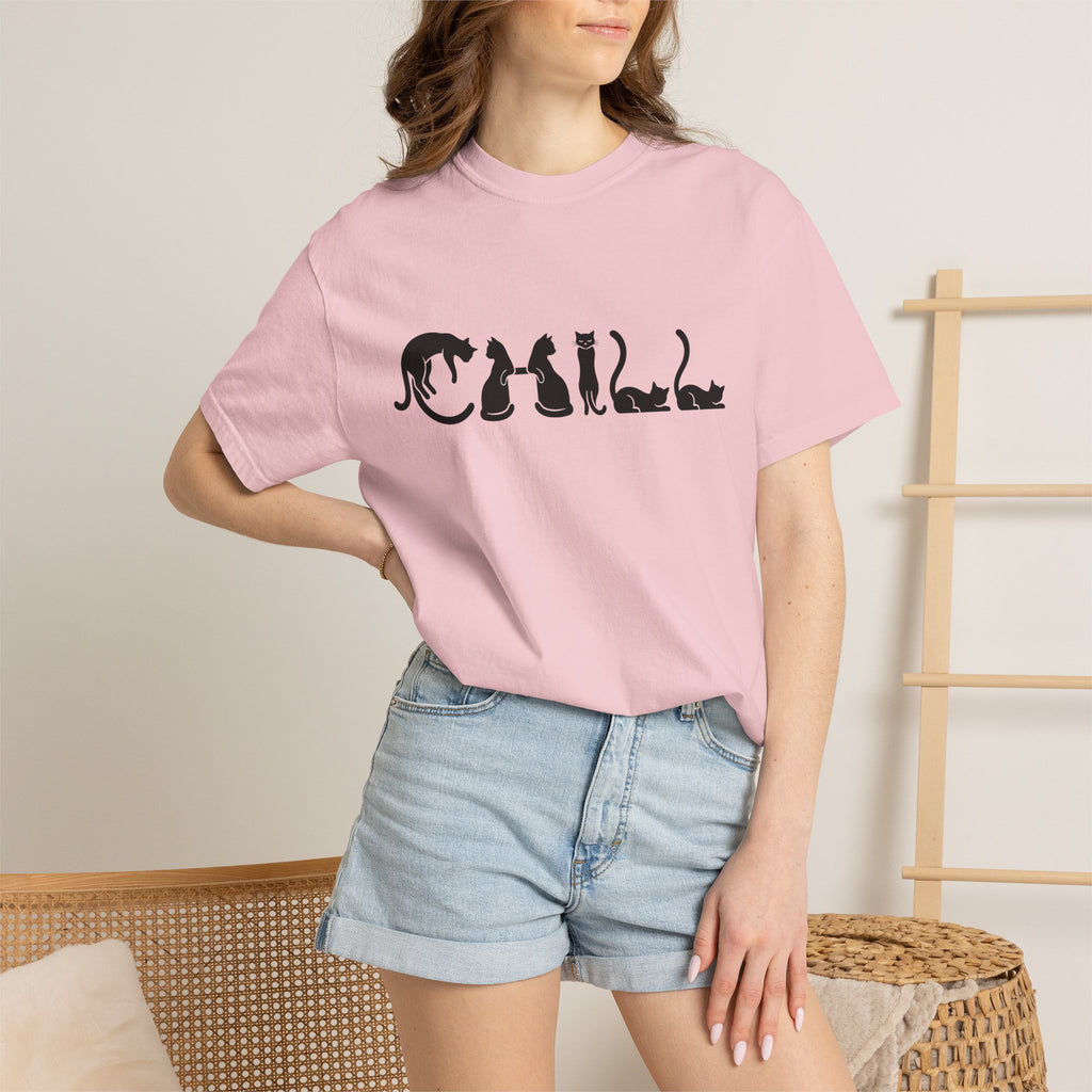 Black Feline Shirt Cat Wildlife Gift Women Basic Tee Cat T-Shirt Cat Fan Kitten Tshirt Wildlife Graphic Tshirt Current Outline Tshirt