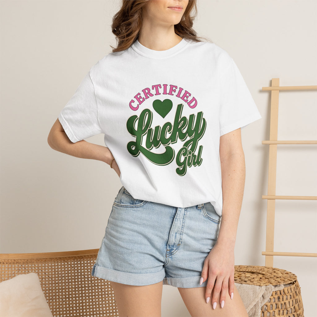 Heart Symbol Shirt St Patrick's Day Amulet Gift Women Strong Lettering Tee Love T-Shirt Shamrock Fan Heart Typography Tshirt Talisman